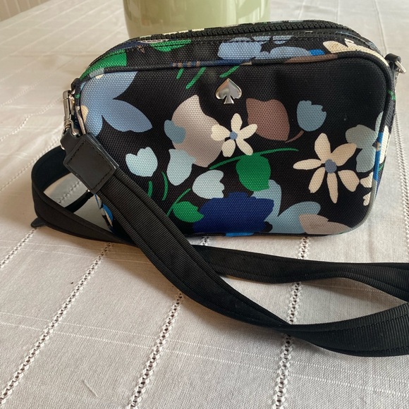 Kate Spade Floral Black Crossbody Bag - Picture 8 of 11